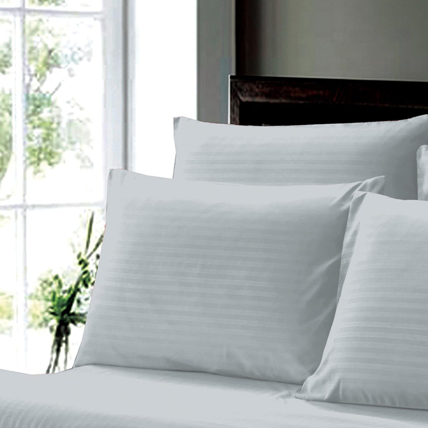 Luxurious Ultra Soft Moisture Wicking Solid Color 6 Pieces Sheet Set Grey