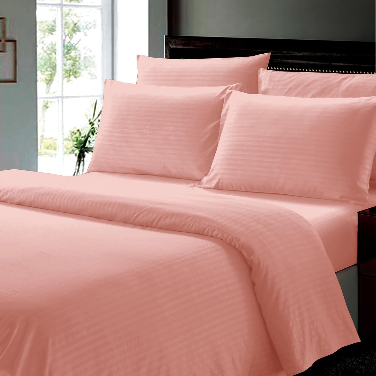 Luxurious Ultra Soft Moisture Wicking Solid Color 6 Pieces Sheet Set Blush