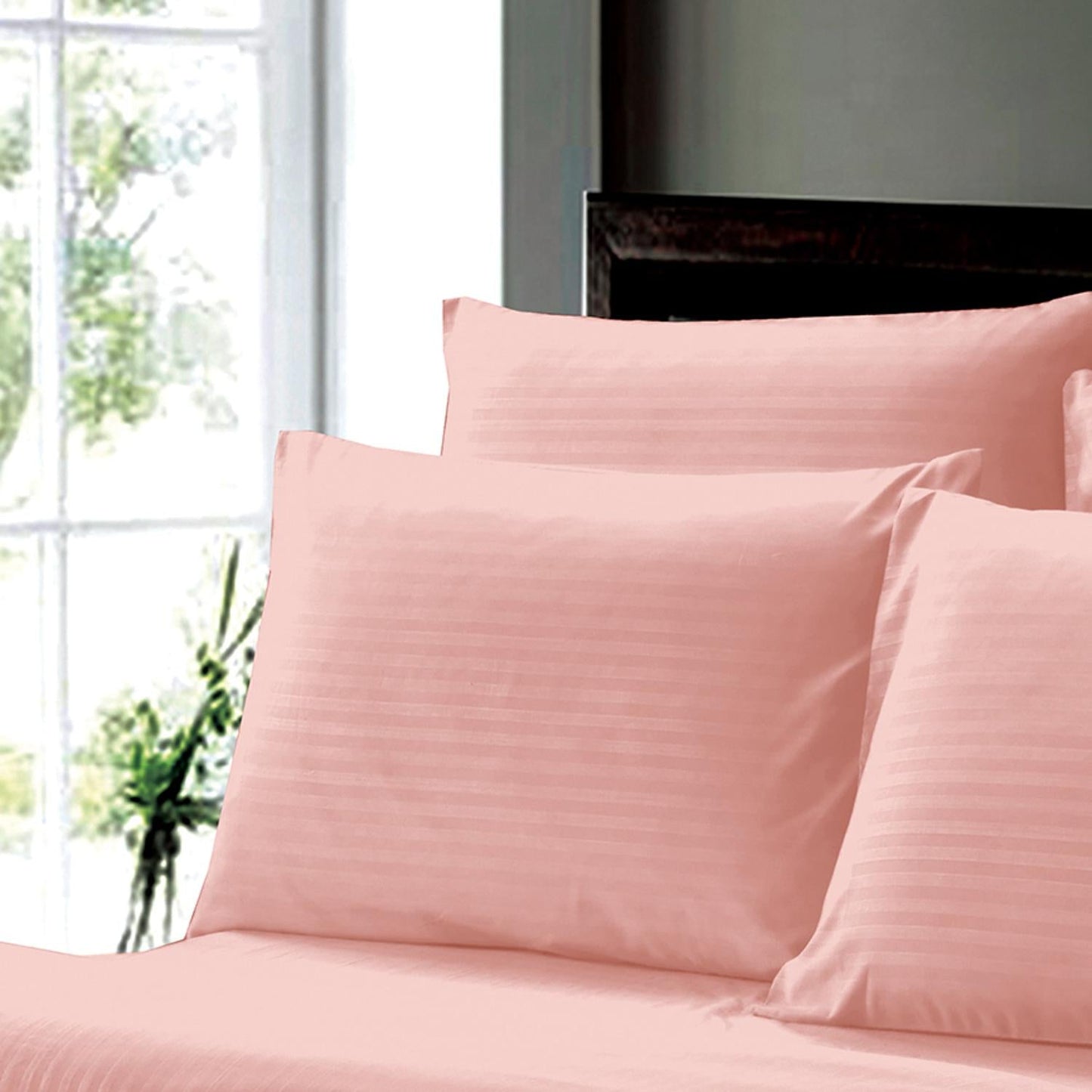 Luxurious Ultra Soft Moisture Wicking Solid Color 6 Pieces Sheet Set Blush