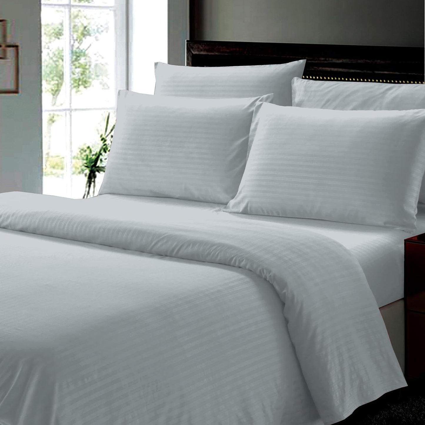 Luxurious Ultra Soft Moisture Wicking Solid Color 6 Pieces Sheet Set Grey
