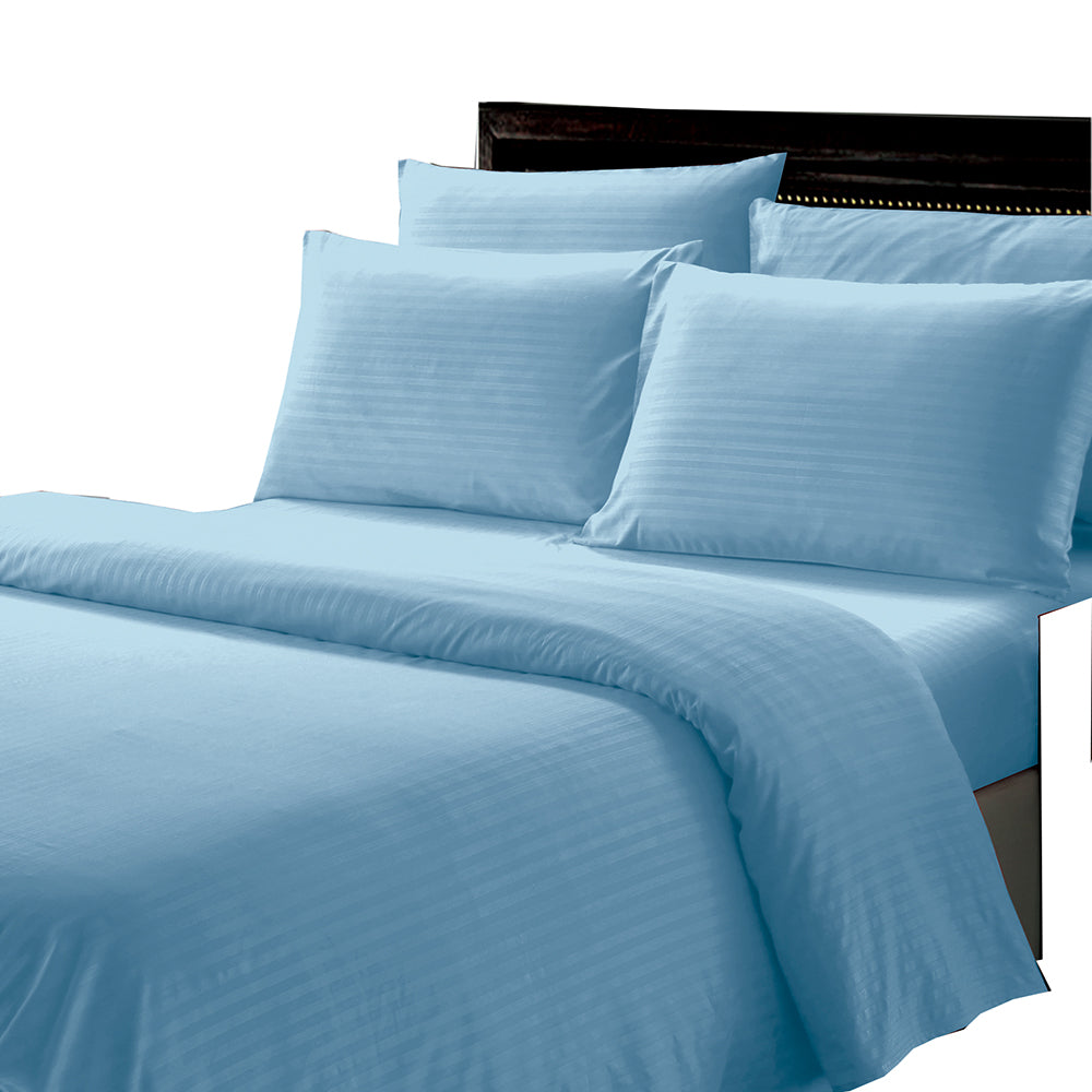 Luxurious Ultra Soft Moisture Wicking Solid Color 6 Pieces Sheet Set Blue
