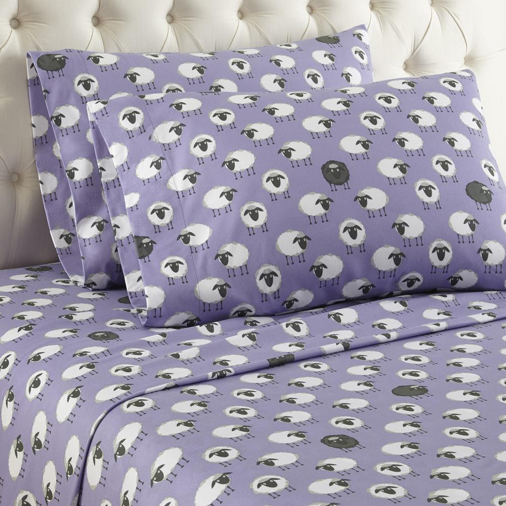 Micro Flannel Printed Sheet Set