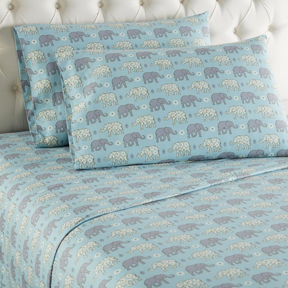 Micro Flannel Printed Sheet Set