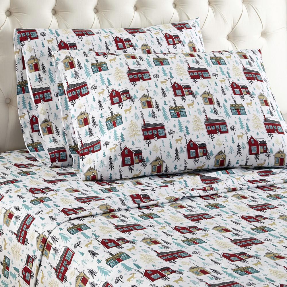 Micro Flannel Printed Sheet Set