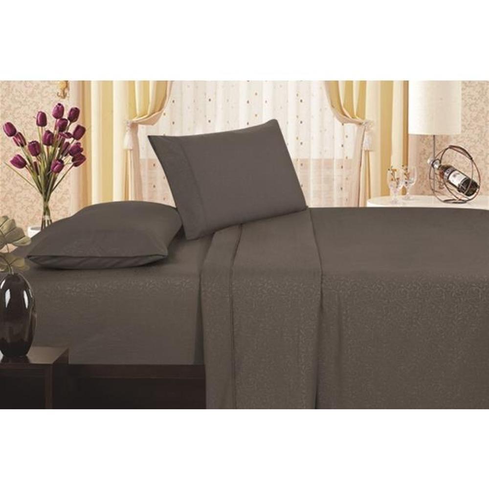 90GSM Brushed Microfiber Soft Wrinkle Free Sheet Set Gray