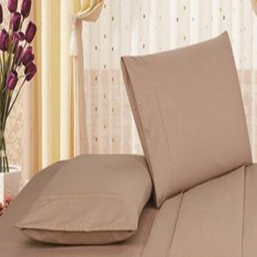 90GSM Brushed Microfiber Soft Wrinkle Free Sheet Set Mocha