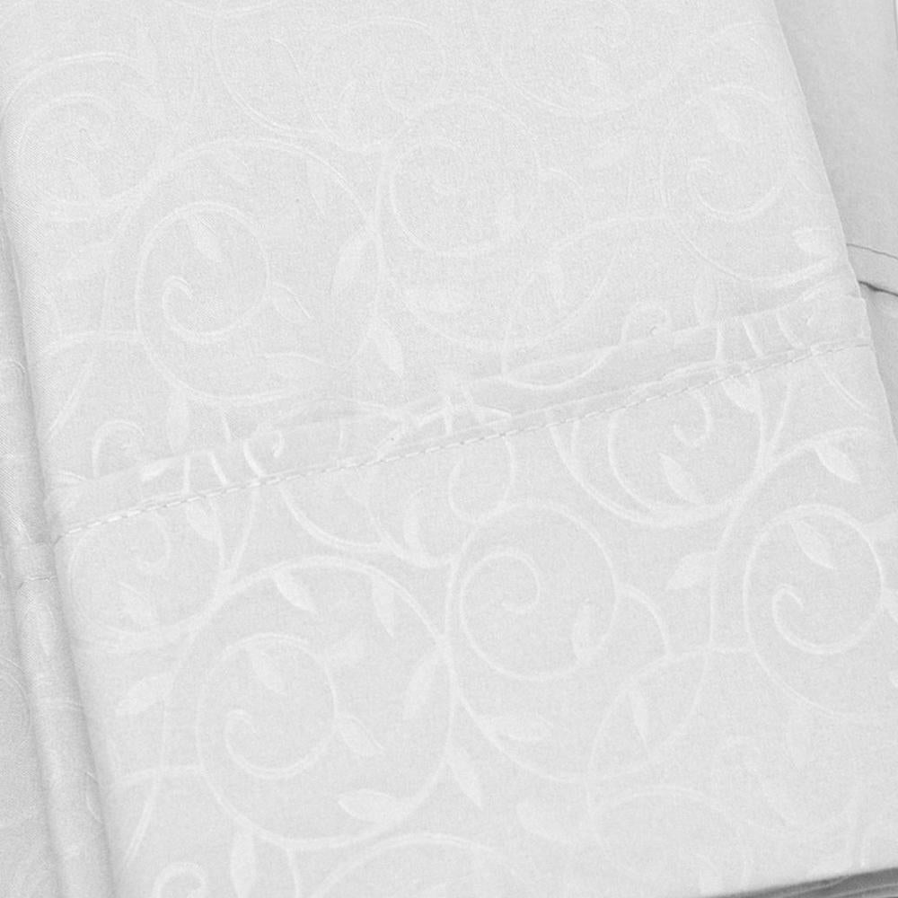 90GSM Brushed Microfiber Soft Wrinkle Free Sheet Set - Queen 60x80", White