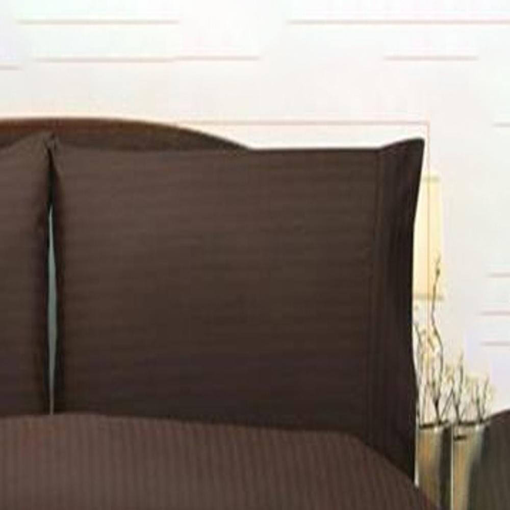 Embossed Dobby Stripe 90GSM Red Microfiber Sheet Set