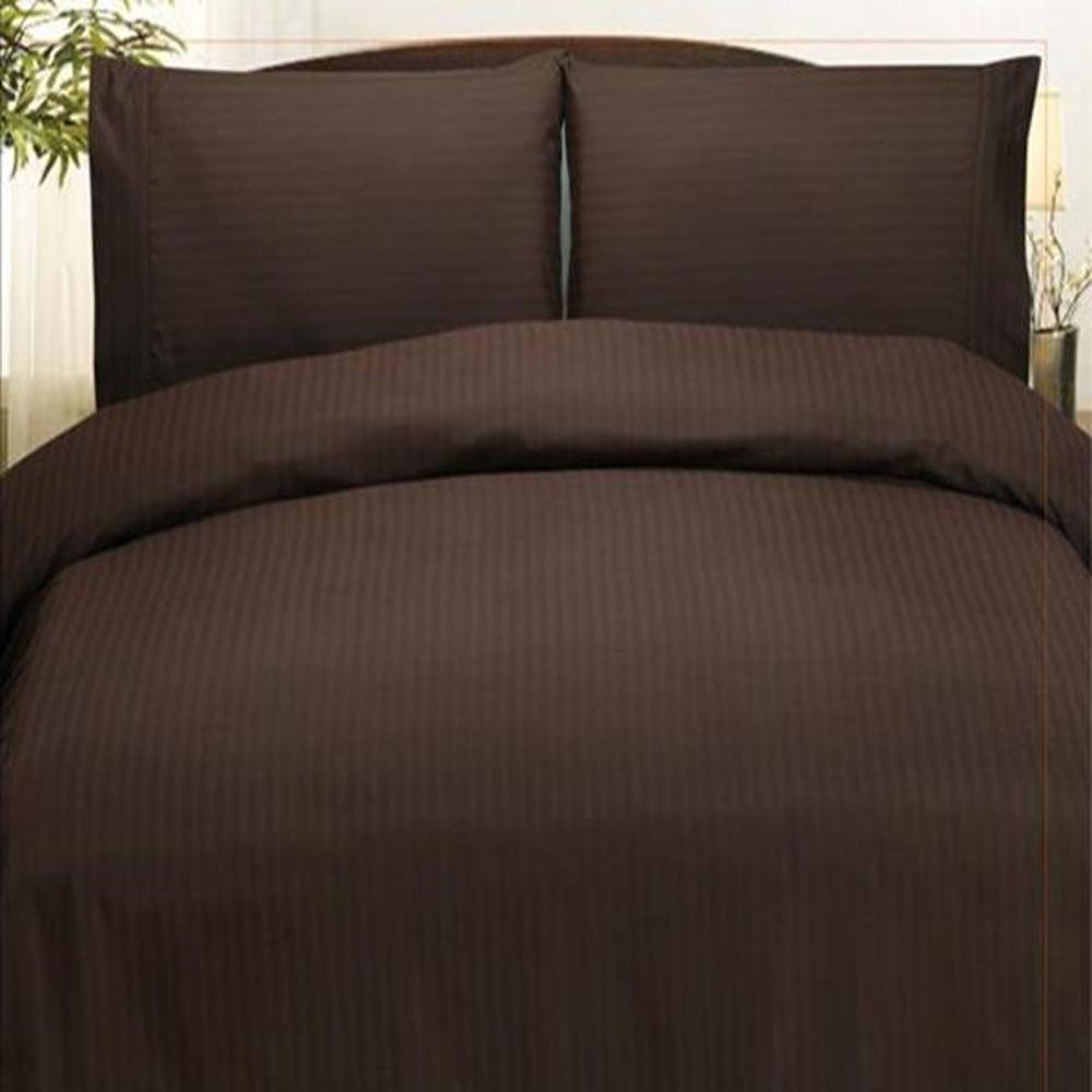 Embossed Dobby Stripe 90GSM Red Microfiber Sheet Set