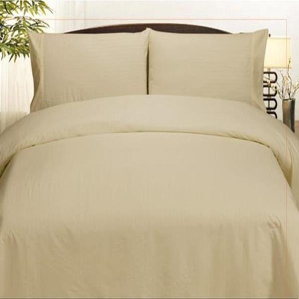 Embossed Dobby Stripe 90GSM Red Microfiber Sheet Set