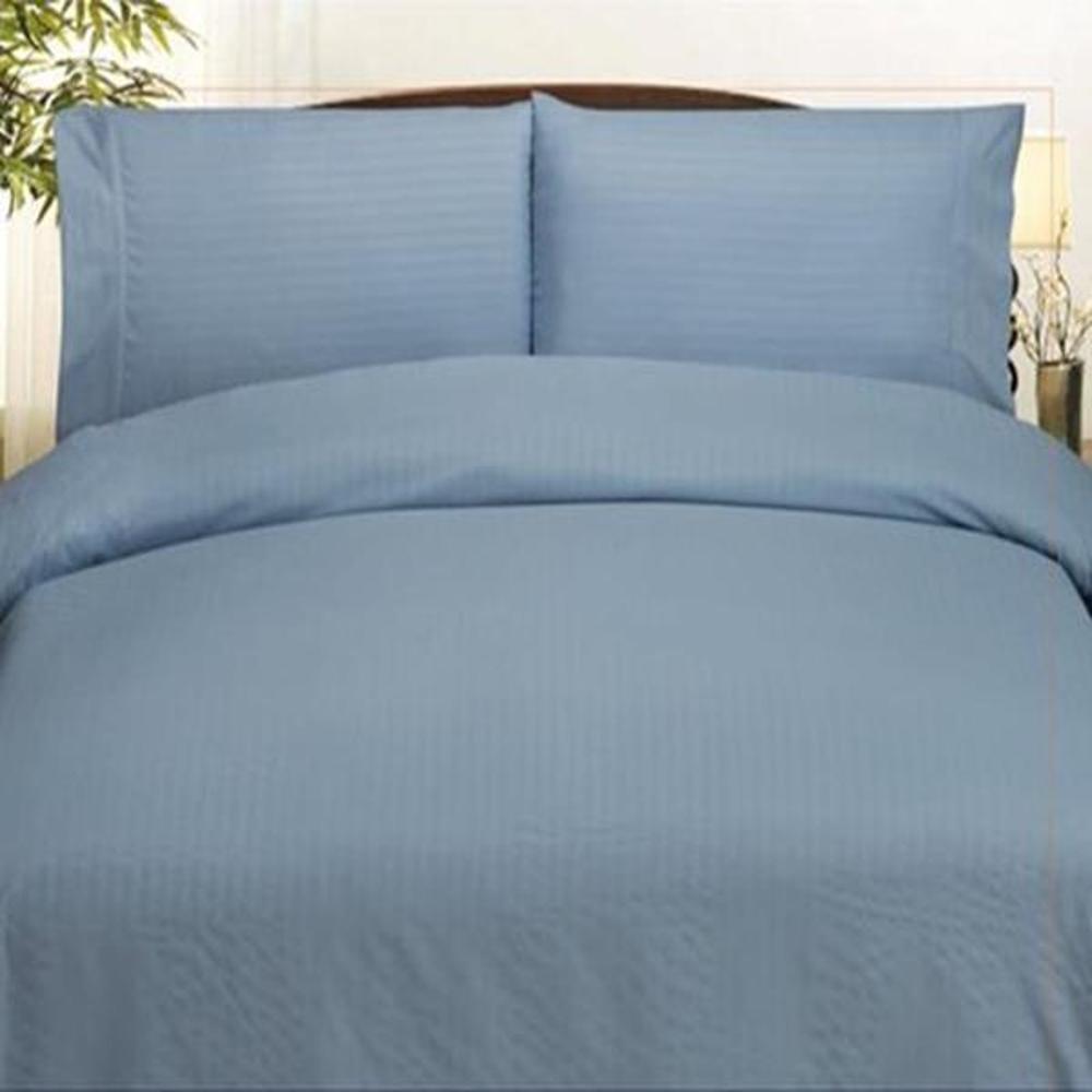 Embossed Dobby Stripe 90GSM Red Microfiber Sheet Set
