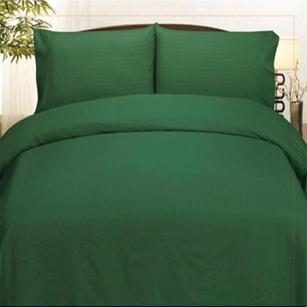Embossed Dobby Stripe 90GSM Red Microfiber Sheet Set