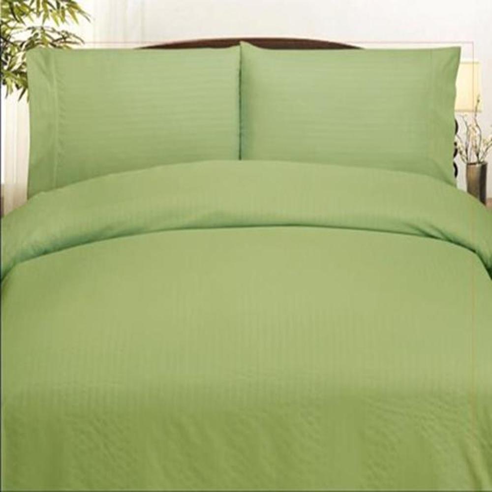 Embossed Dobby Stripe 90GSM Red Microfiber Sheet Set