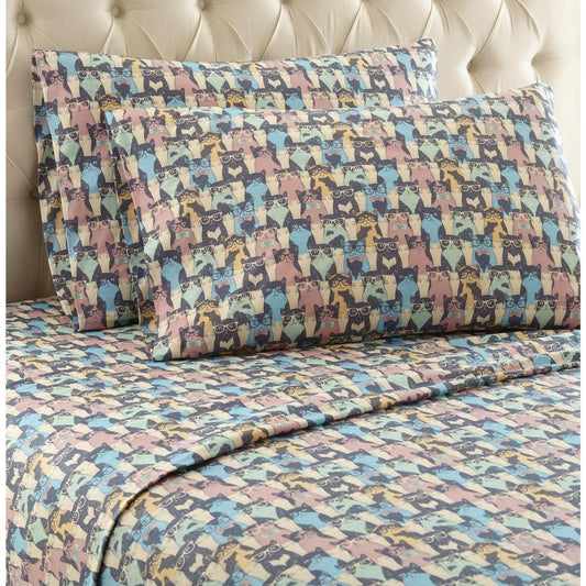 Micro Flannel Printed Sheet Set