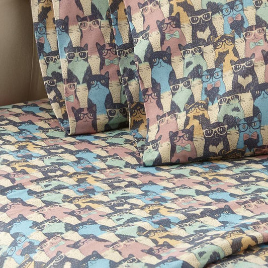 Micro Flannel Printed Sheet Set