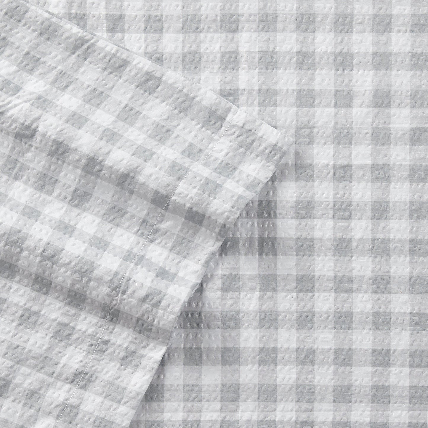 Seersucker Solid Floral Fashion Modern Sheet Set