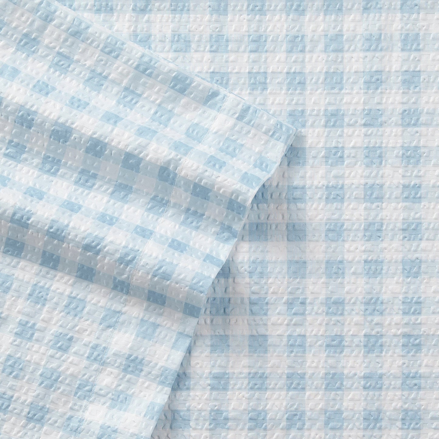 Seersucker Solid Floral Fashion Modern Sheet Set