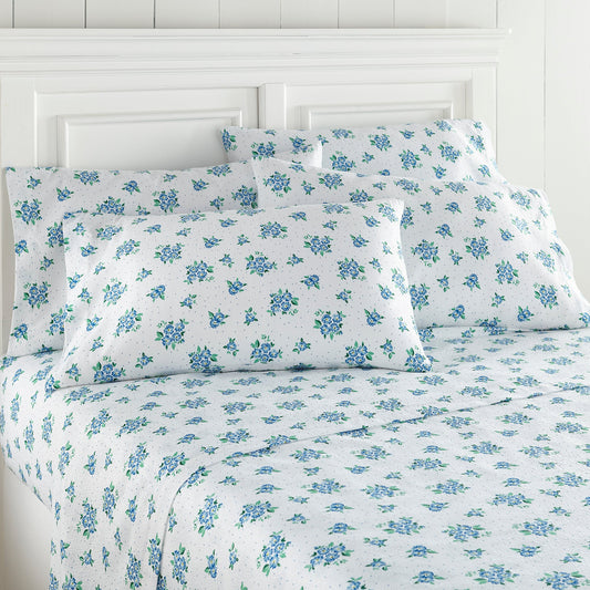 Seersucker Solid Floral Fashion Modern Sheet Set