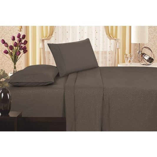 90GSM Brushed Microfiber Soft Wrinkle Free Sheet Set Gray